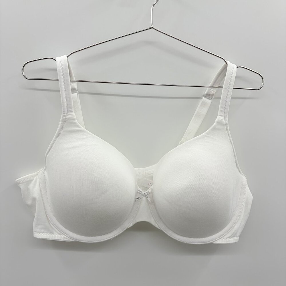 Lane Bryant CACIQUE Womens Size 42D Cotton Lightly Lined T-Shirt Bra in White